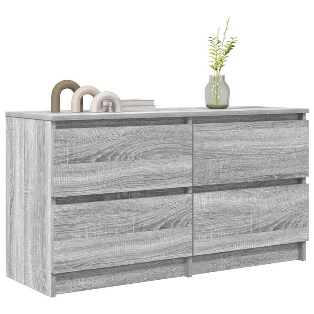 Mobile TV Grigio Sonoma 100x35x54 cm in Legno Multistrato