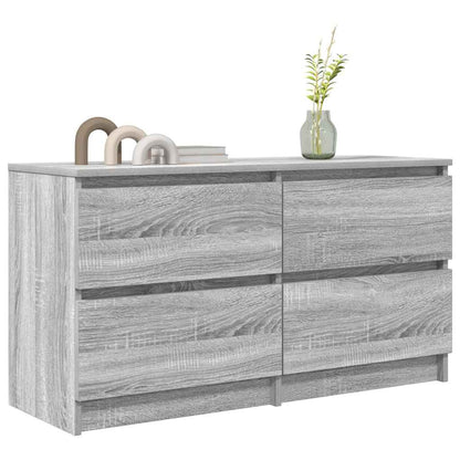 Mobile TV Grigio Sonoma 100x35x54 cm in Legno Multistrato