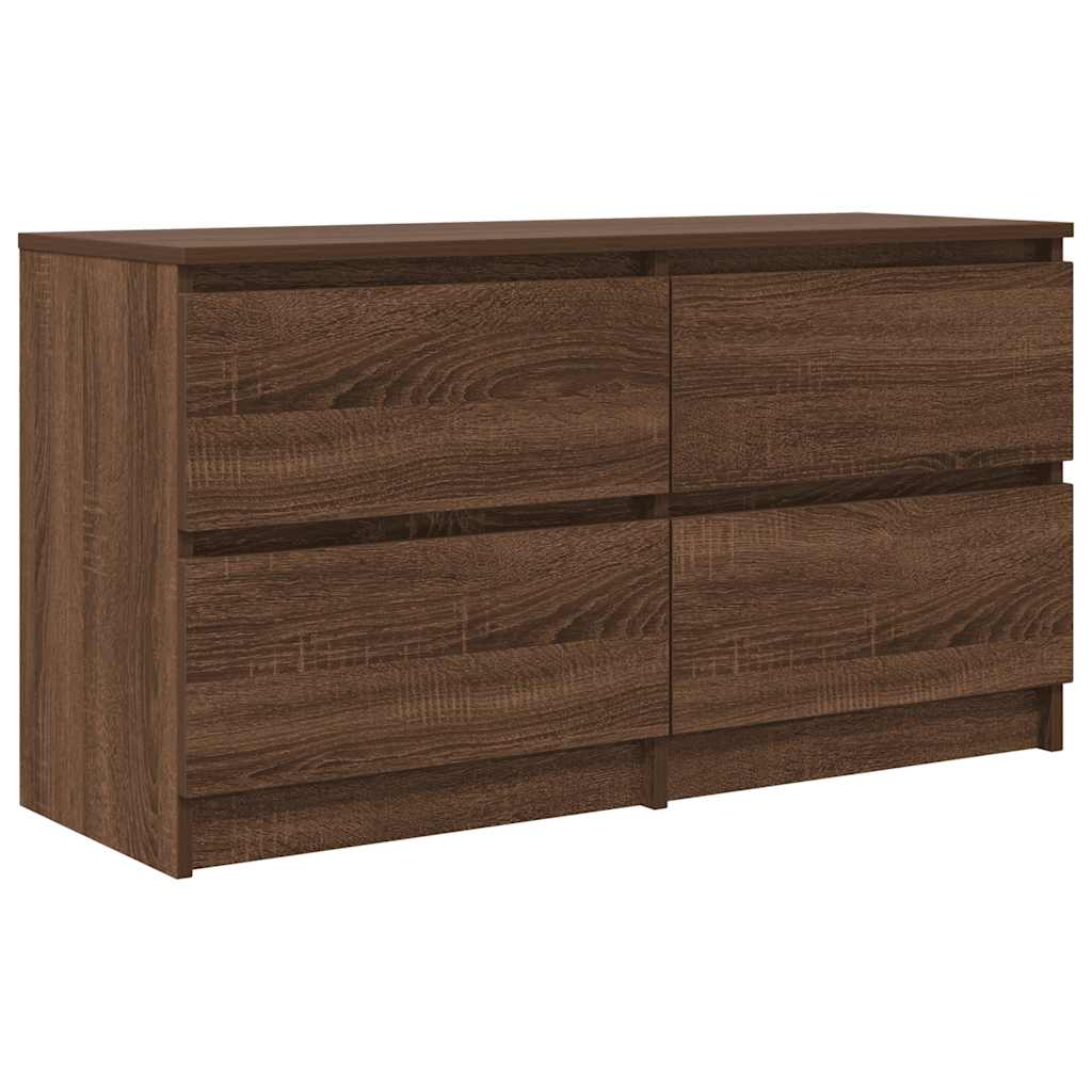 Mobile TV Rovere Marrone 100x35x54 cm in Legno Multistrato