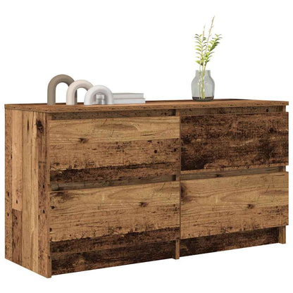 Mobile Porta TV Legno Antico 100x35x54 cm in Legno Multistrato