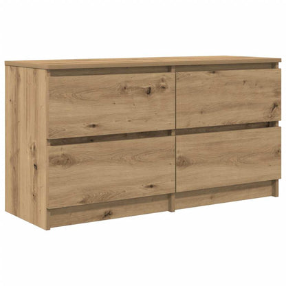 Mobile TV Rovere Artigianale 100x35x54 cm in Legno Multistrato