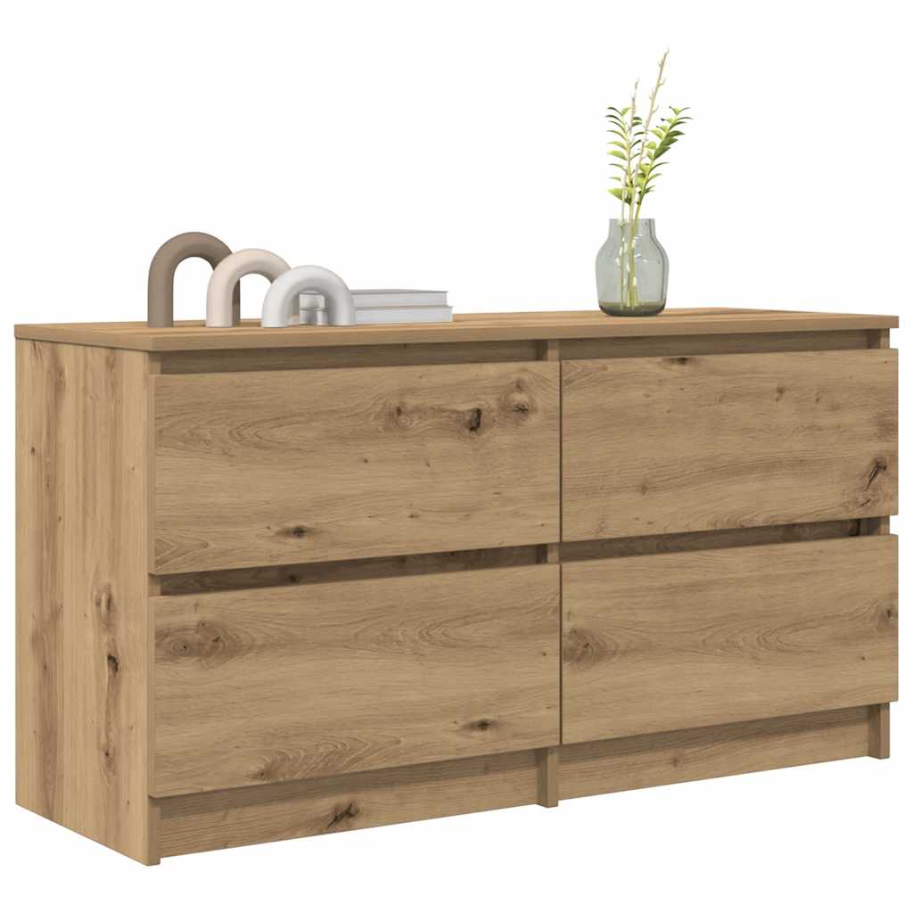 Mobile TV Rovere Artigianale 100x35x54 cm in Legno Multistrato