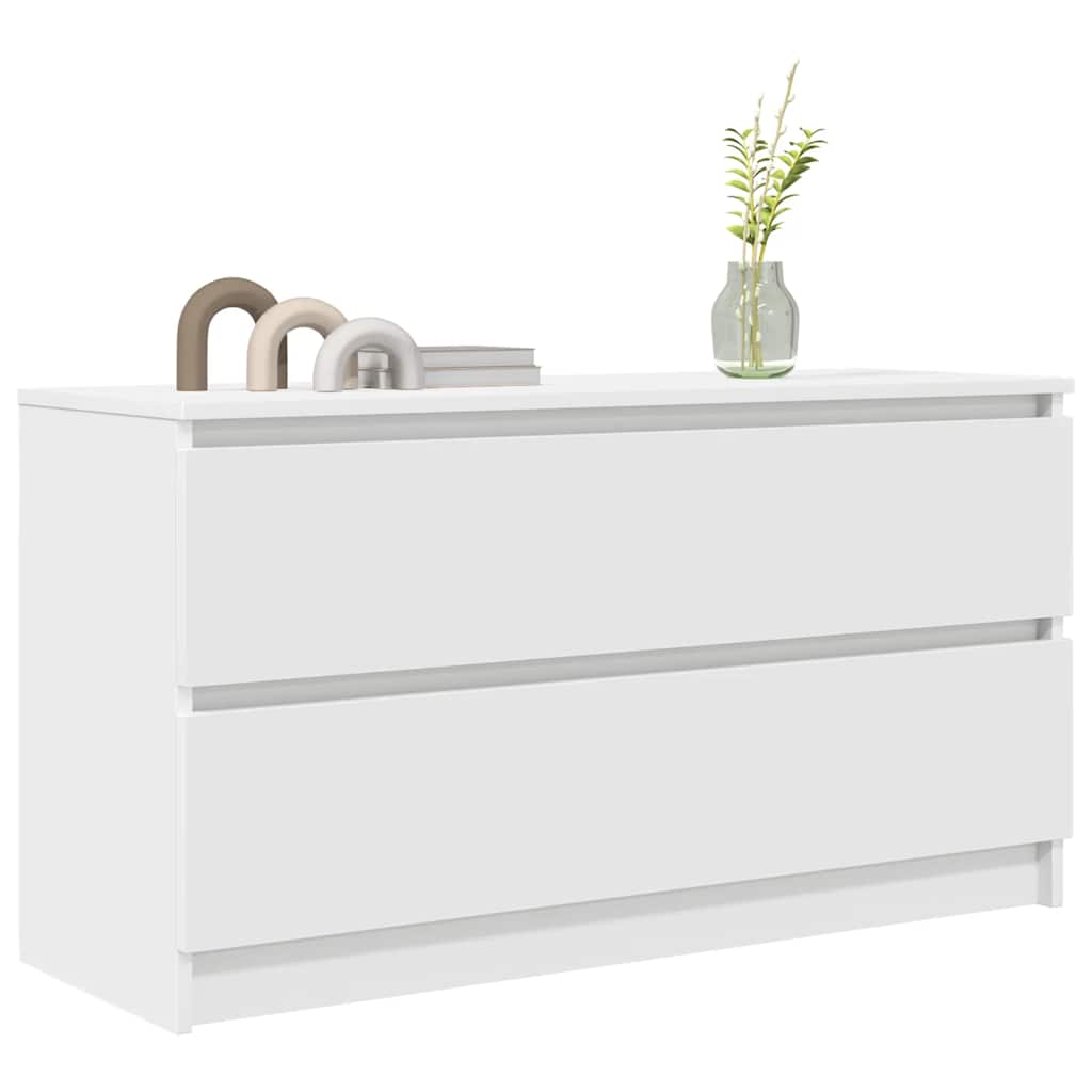 Mobile Porta TV Bianco 100x35x54 cm in Legno Multistrato