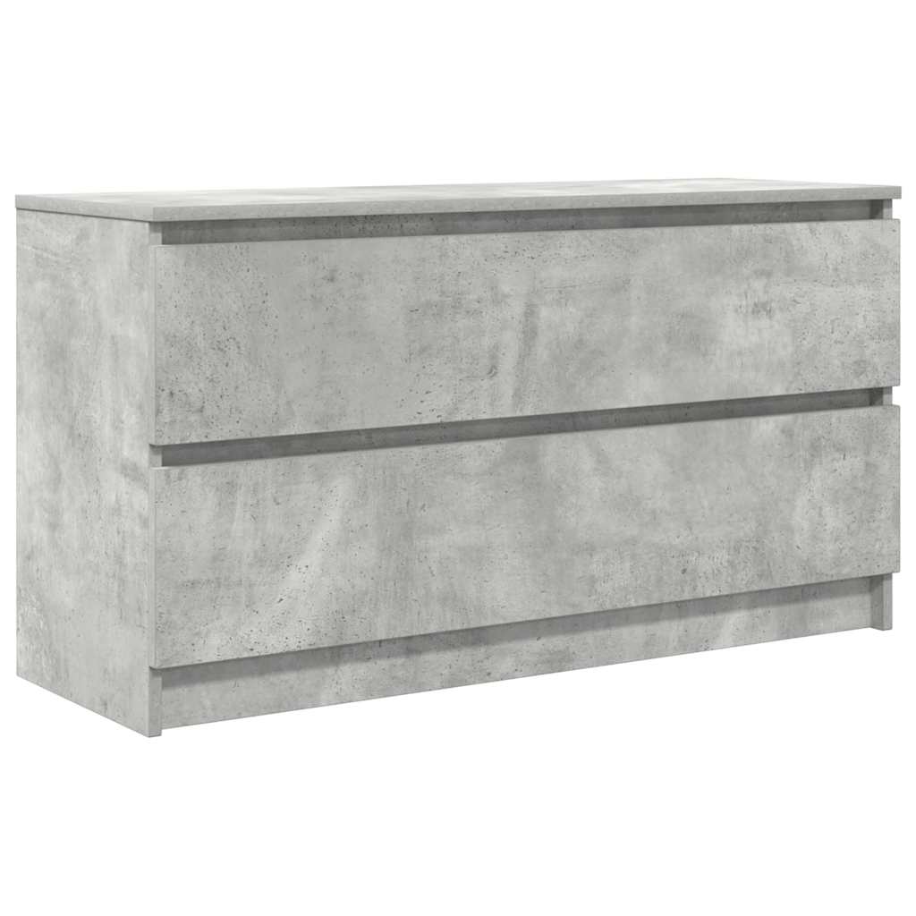 Mobile Porta TV Grigio Cemento 100x35x54 cm Legno Multistrato