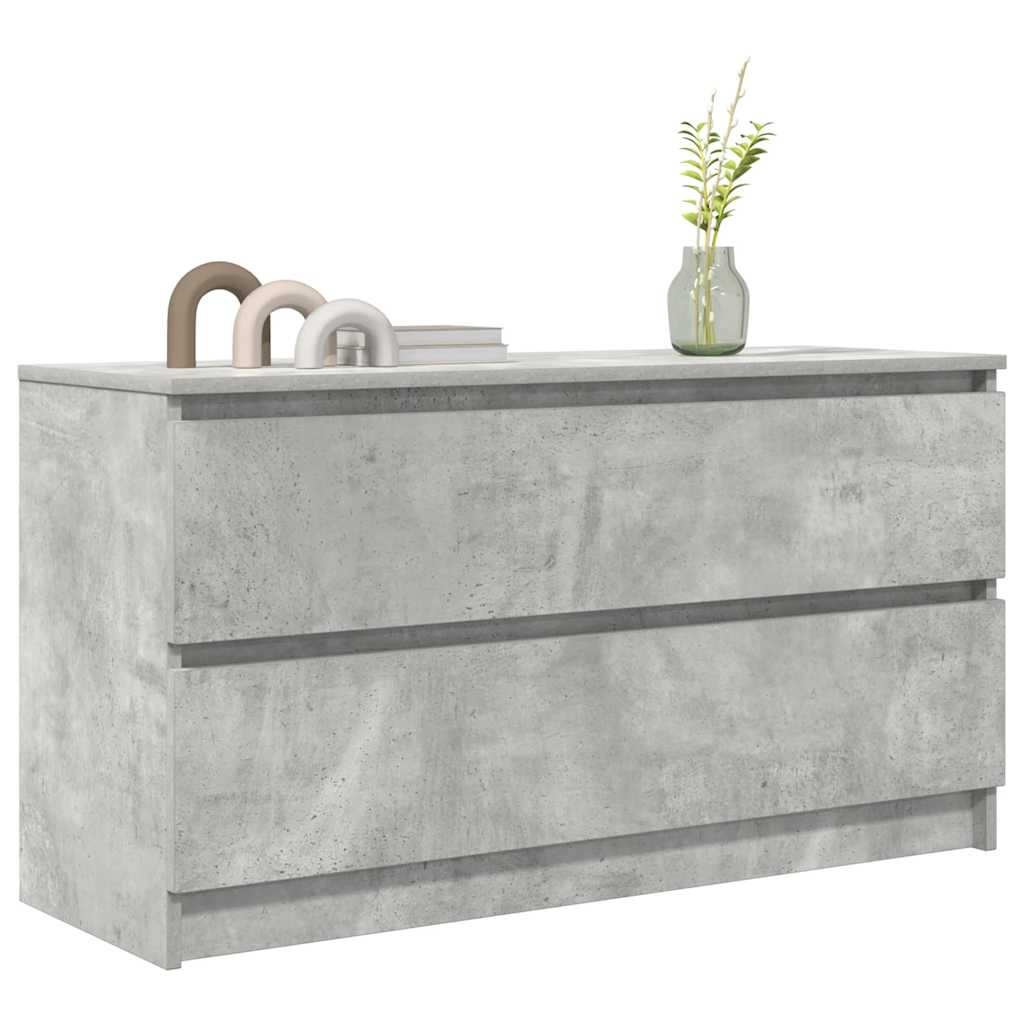 Mobile Porta TV Grigio Cemento 100x35x54 cm Legno Multistrato