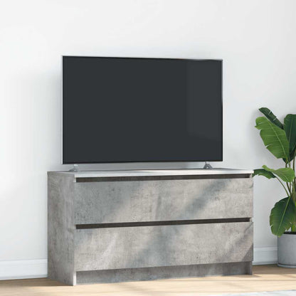 Mobile Porta TV Grigio Cemento 100x35x54 cm Legno Multistrato