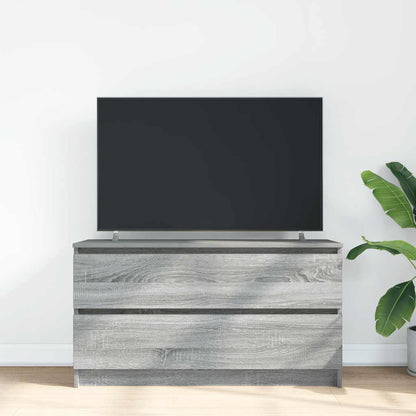 Mobile TV Grigio Sonoma 100x35x54 cm in Legno Multistrato