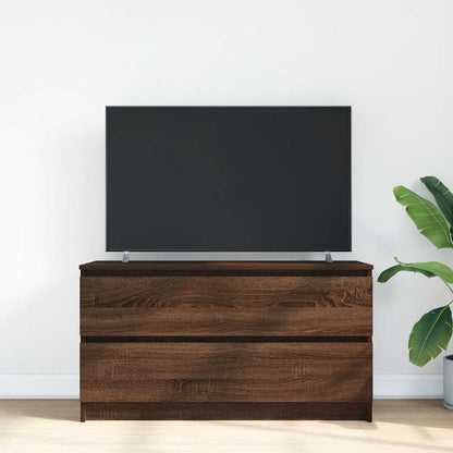 Mobile TV Rovere Marrone 100x35x54 cm in Legno Multistrato