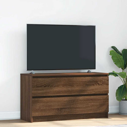 Mobile TV Rovere Marrone 100x35x54 cm in Legno Multistrato