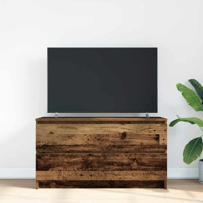 Mobile Porta TV Legno Antico 100x35x54 cm in Legno Multistrato