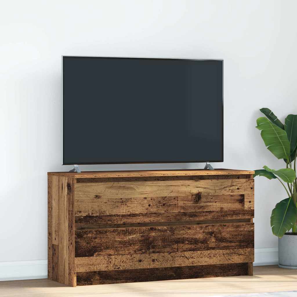 Mobile Porta TV Legno Antico 100x35x54 cm in Legno Multistrato