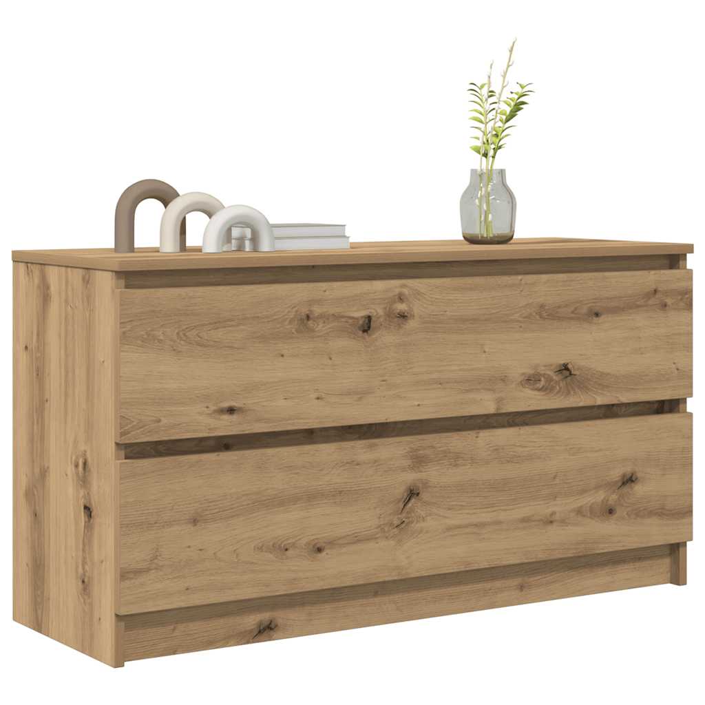 Mobile TV Rovere Artigianale 100x35x54 cm in Legno Multistrato