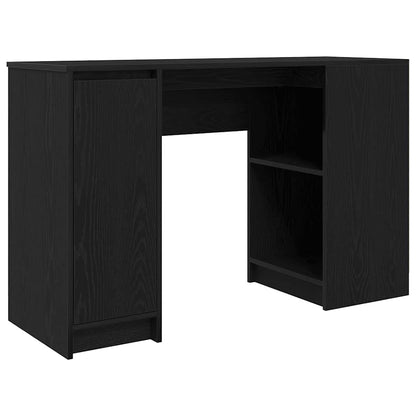 Scrivania Rovere Nera 120x42x76 cm in Legno Multistrato