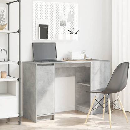 Scrivania Grigio Cemento 120x42x76 cm in Legno Multistrato