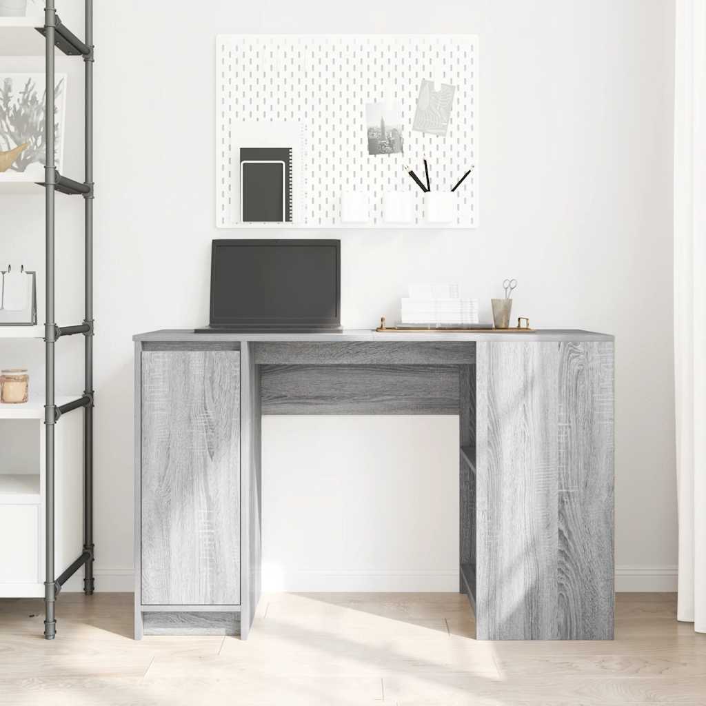 Scrivania Grigio Sonoma 120x42x76 cm in Legno Multistrato