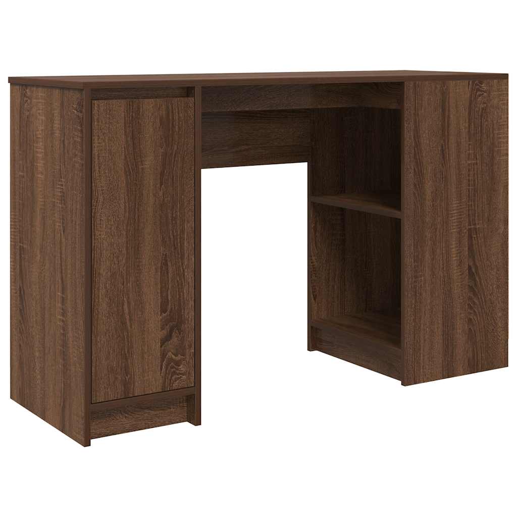 Scrivania Rovere Marrone 120x42x76 cm in Legno Multistrato
