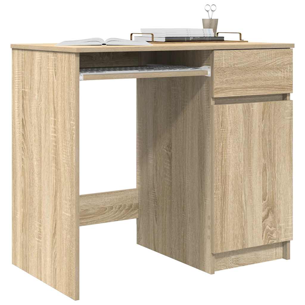 Scrivania Rovere Sonoma 86x49x76 cm in Legno Multistrato
