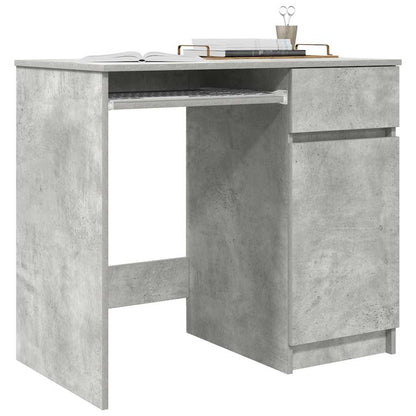 Scrivania Grigio Cemento 86x49x76 cm in Legno Multistrato