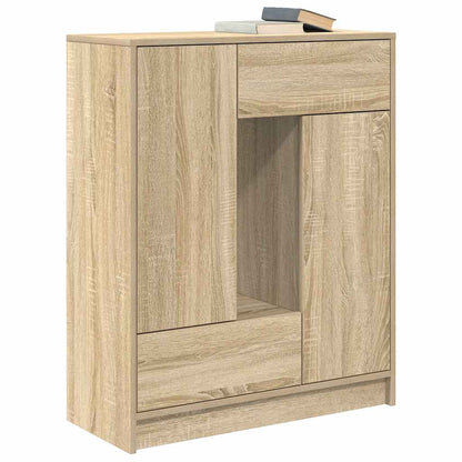 Credenza con Cassetti e Ante Rovere Sonoma 73x31x90 cm
