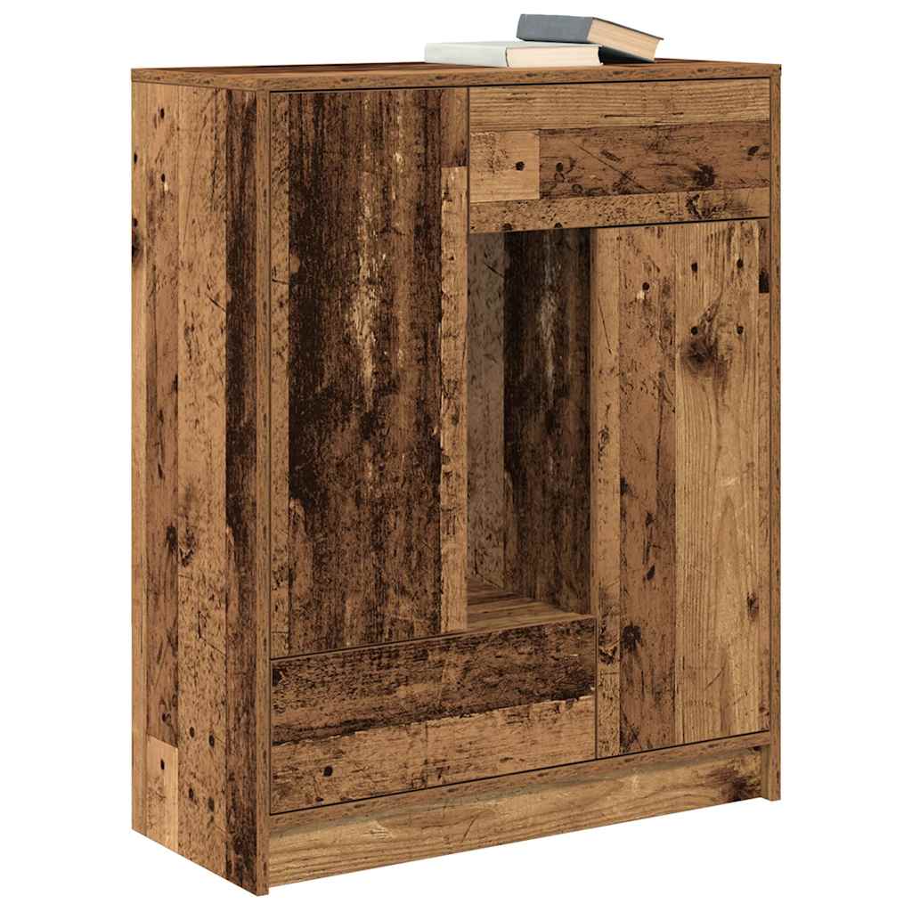 Credenza con Cassetti e Ante Legno Antico 73x31x90 cm