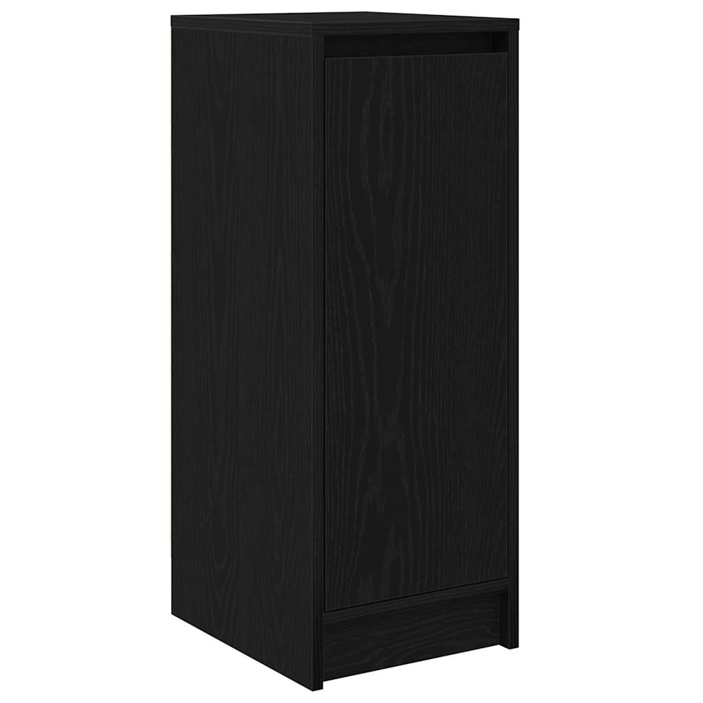 Scarpiera Rovere Nero 29,5x34x76 cm in Legno Multistrato