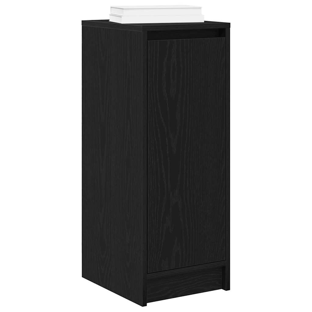 Scarpiera Rovere Nero 29,5x34x76 cm in Legno Multistrato