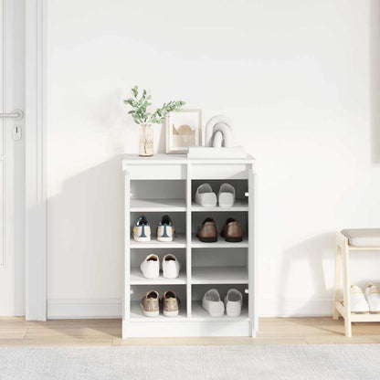Scarpiera Bianca 57x34x76 cm in Legno Multistrato