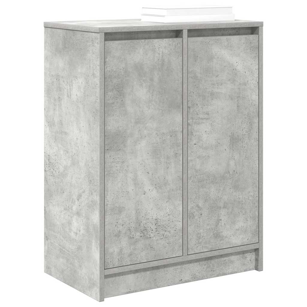 Scarpiera Grigio Cemento 57x34x76 cm in Legno Multistrato