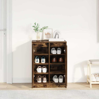 Scarpiera Rovere Fumo 57x34x76 cm in Legno Multistrato