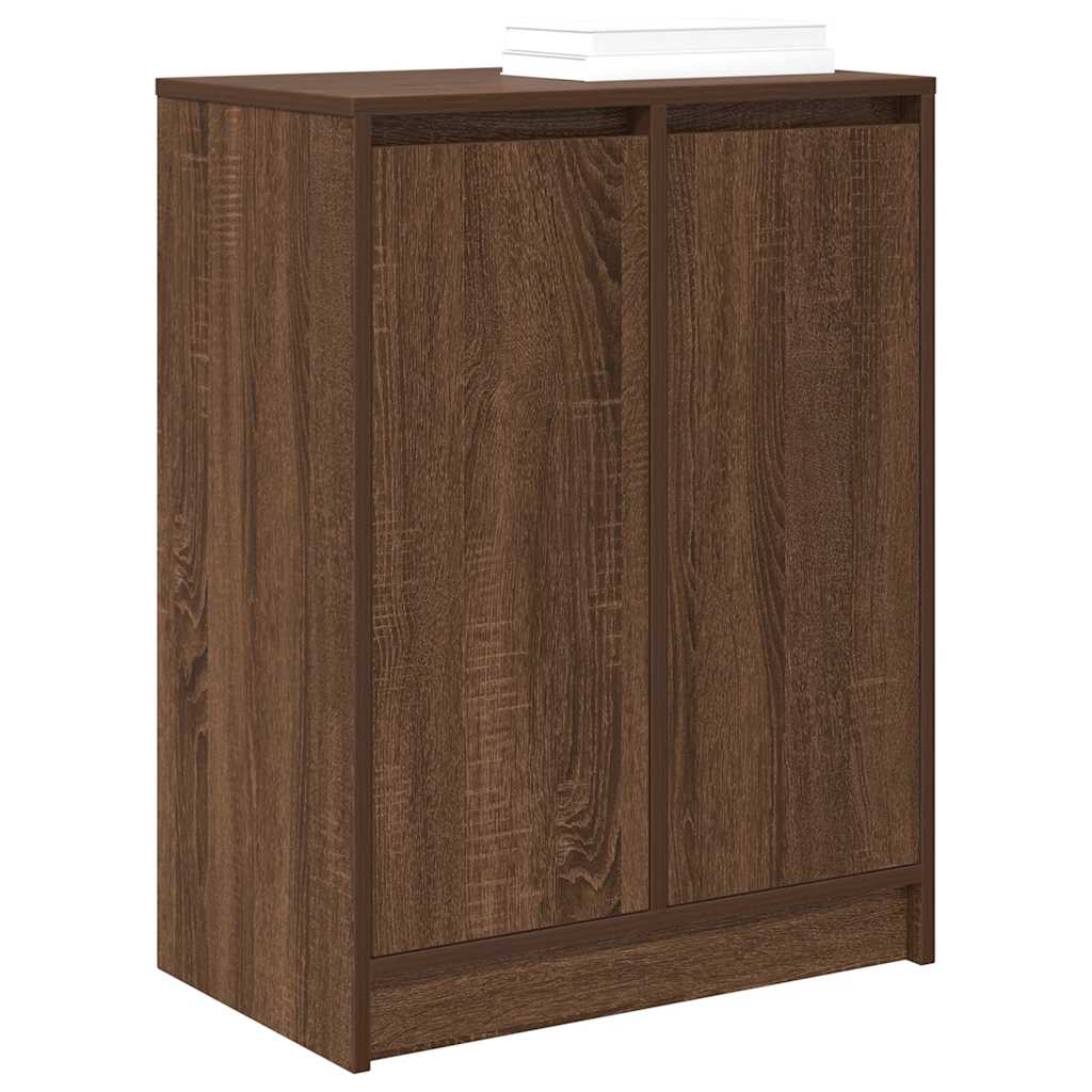 Scarpiera Rovere Marrone 57x34x76 cm in Legno Multistrato