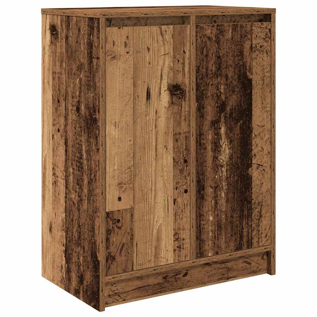 Scarpiera Legno Antico 57x34x76 cm in Legno Multistrato
