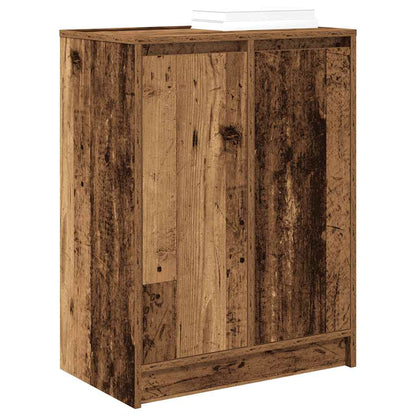 Scarpiera Legno Antico 57x34x76 cm in Legno Multistrato