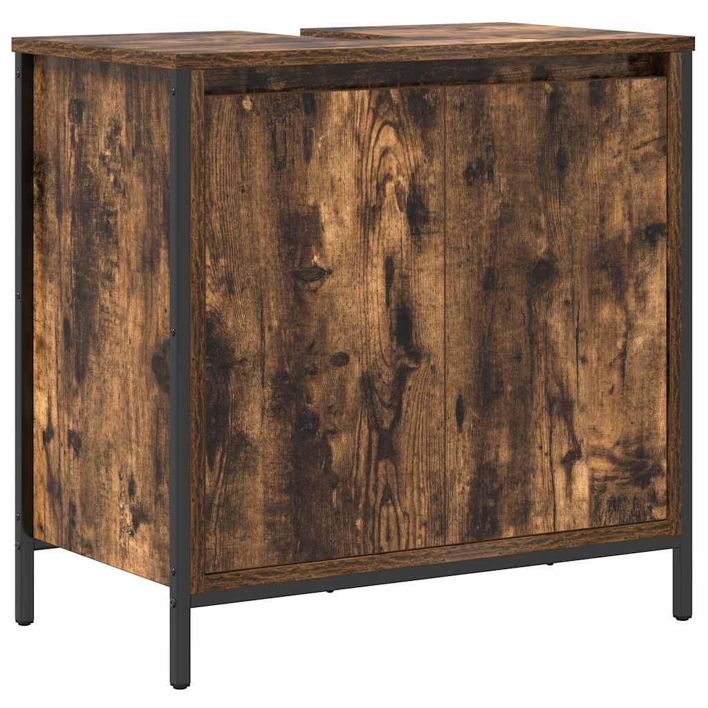 Mobile Lavabo da Bagno Rovere Fumo 60x34,5x60 cm