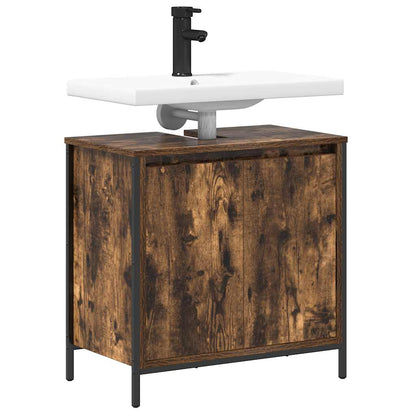 Mobile Lavabo da Bagno Rovere Fumo 60x34,5x60 cm