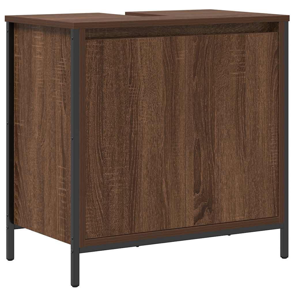 Mobile Lavabo da Bagno Rovere Marrone 60x34,5x60 cm