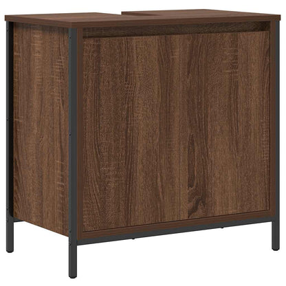 Mobile Lavabo da Bagno Rovere Marrone 60x34,5x60 cm
