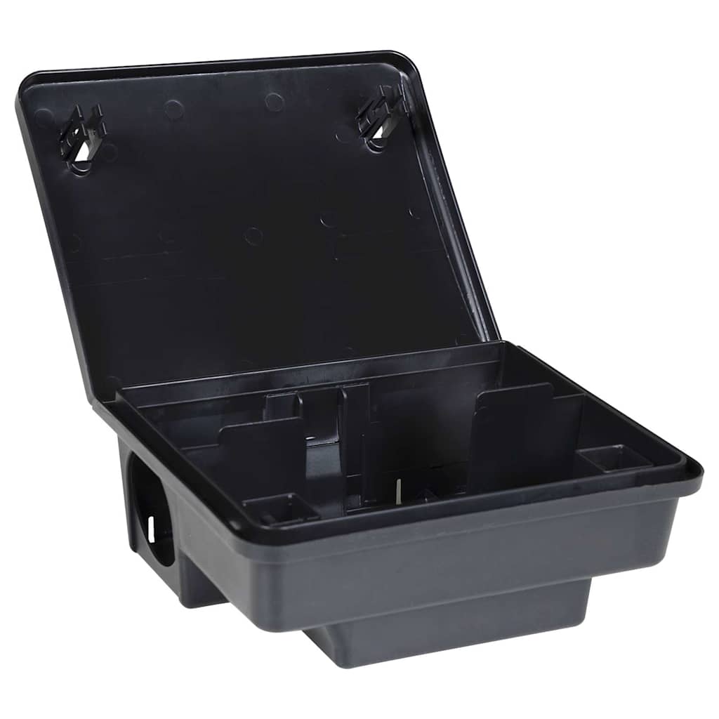 Trappole per Topi 4 pz Nere 23x19x9,5 cm