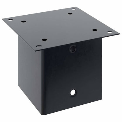 Basi Pali Quadrati 12 pz 141x141 mm Acciaio Verniciato Polvere