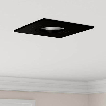 Spotlight 24 pcs Nero 9 x 9 x 2 cm Alluminio