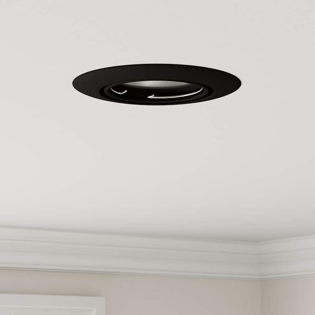 Spotlight 6 pcs Nero 9 x 9 x 2.5 cm Metallo