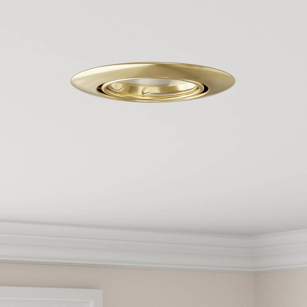 Spotlight 12 pcs Oro 9 x 9 x 2.5 cm Metallo