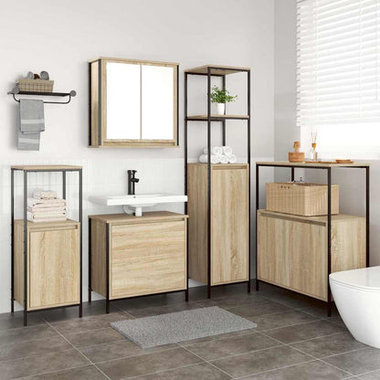Set di mobili per il bagno 5 pcs Beige 76.5 x 35 x 95 cm