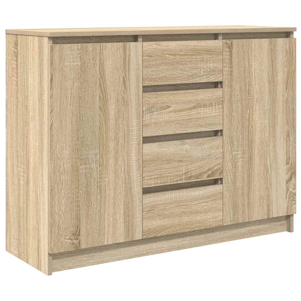 Credenza con Cassetti Rovere Sonoma 100,5x35x76cm in Truciolato
