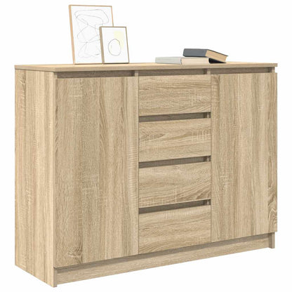 Credenza con Cassetti Rovere Sonoma 100,5x35x76cm in Truciolato