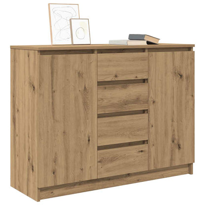 Credenza con Cassetti Rovere Artigianale 100,5x35x76 cm