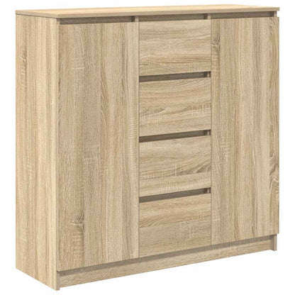 Credenza con Cassetti Rovere Sonoma 100,5x35x98,5 cm Truciolato