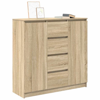 Credenza con Cassetti Rovere Sonoma 100,5x35x98,5 cm Truciolato