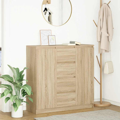 Credenza con Cassetti Rovere Sonoma 100,5x35x98,5 cm Truciolato