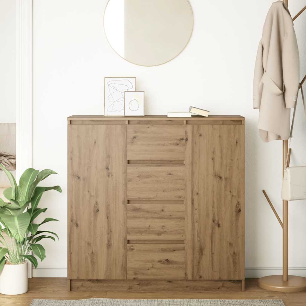 Credenza con Cassetti Rovere Artigianale 100,5x35x98,5 cm