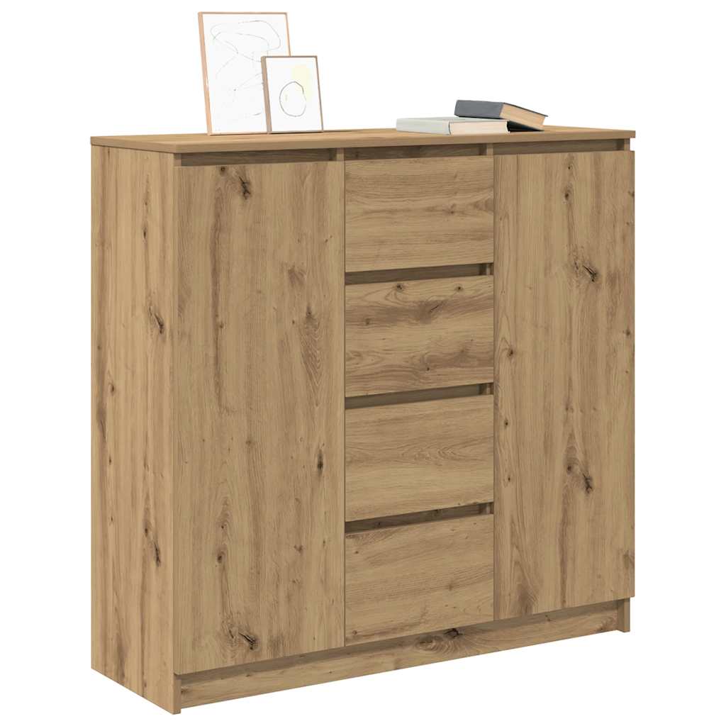 Credenza con Cassetti Rovere Artigianale 100,5x35x98,5 cm